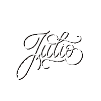 Lettering Julio Sticker