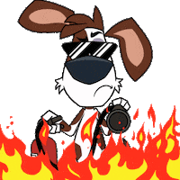 On Fire Burn Sticker by VeeFriends