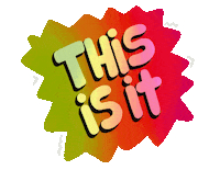 Here It Is The End Sticker by Demic