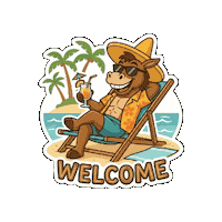 MrSanchosCozumel beach mexico feliz welcome Sticker