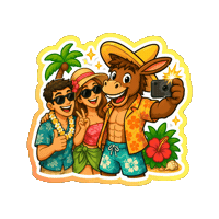 Playa Beachclub Sticker by Mr. Sancho's Cozumel
