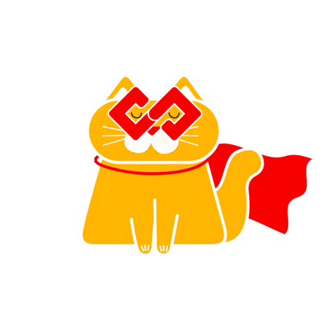 SOFTSWISS cat superhero hero softswiss Sticker