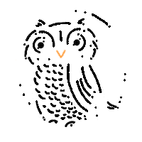 Big Eyes Owl Sticker