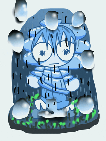 gbuckp sad blue water rain GIF