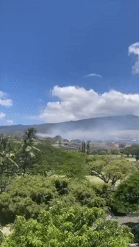 Sirens Blare as Brush Fire Forces Evacuations in West Maui