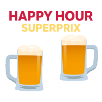 superprix sextou supermercado happyhour brinde Sticker