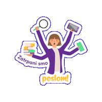 Aktaba work hard work working hard multitasking Sticker