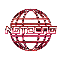 NOTDEADINT art logo blue red Sticker
