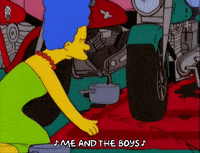 marge simpson sleeping GIF