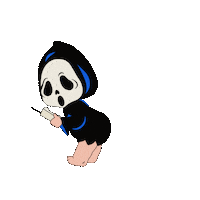 Halloween Screaming Sticker by Eye.ow.art