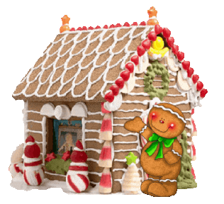 Baking Gingerbread House Sticker