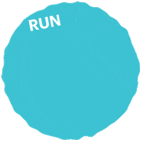 Run Running Sticker by ASICS