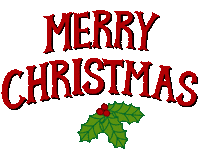 Jumping Happy Christmas Sticker