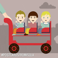 postcardsfromisola bye wave children postcardsfromisola GIF