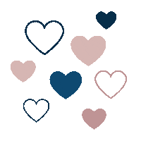 In Love Hearts Sticker by Gestrikt door Claudia