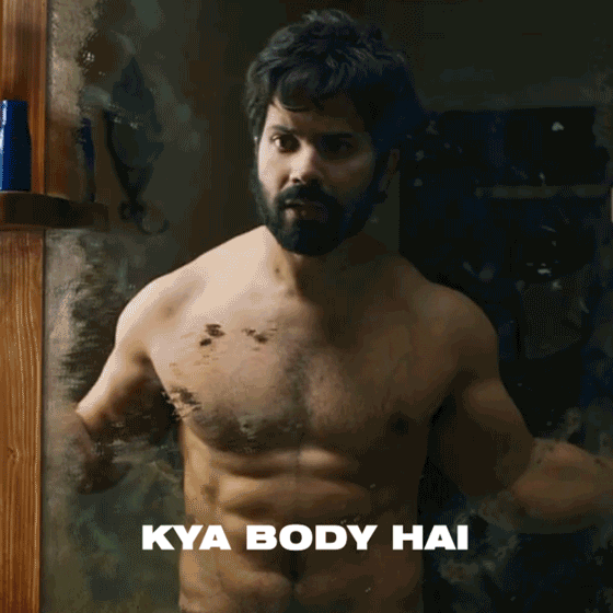 Varun Dhawan Workout GIF by MaddockFilms