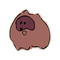 yamasatoqq smile たぬき yamasato 狸 Sticker
