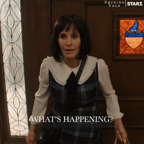 Confused Courteney Cox GIF by Shining Vale