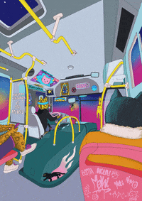 mekilu happy travel trippy trip GIF