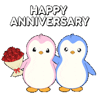 I Love You Couple Sticker by Pudgy Penguins