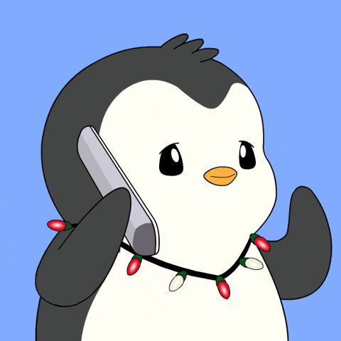 Phone Call GIF by Pudgy Penguins