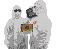 turn it up boombox Sticker by Black Futures