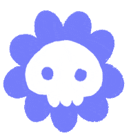 hello_marie flower fleur tetedemort hellomarie Sticker