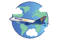 Plane Airplane Sticker by Atlas Air Worldwide