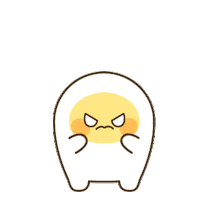 Angry Egg Sticker