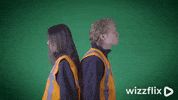 Wizzflix_ dance party dancing green GIF