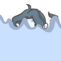 Water Ocean Sticker by Fluffy the Thunder God 雷神阿毛