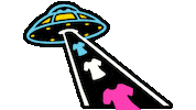 Oklahoma_Shirt_Company alien ufo shirt tshirt Sticker