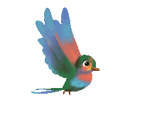 Color Flying Sticker by Truth and Tales