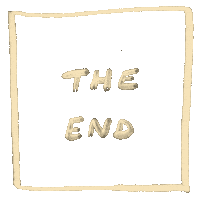 The End Text Sticker