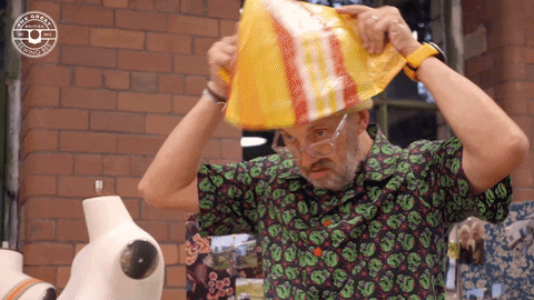 Hat Costume GIF by The Great British Sewing Bee