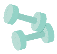 Dumbbell Sticker by Brittany Lupton