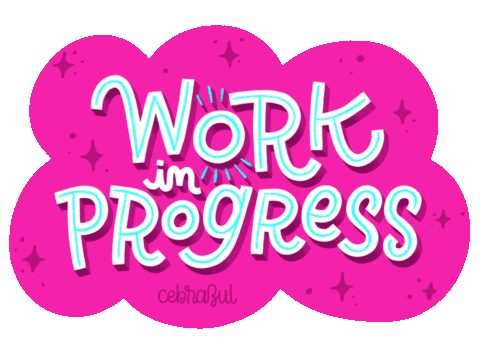 Correr Work In Progress Sticker by cebrazul