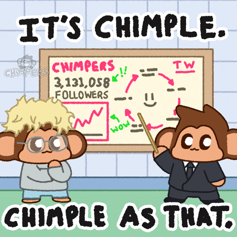 Simple As That Monkey GIF by Chimpers