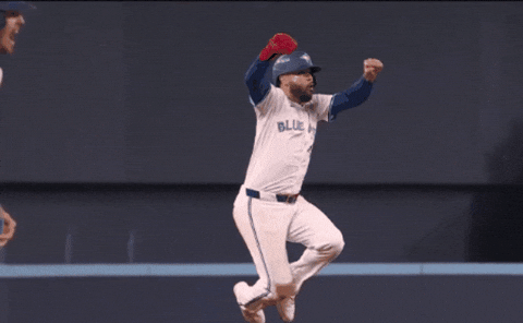 Jumping Home Run GIF by Toronto Blue Jays