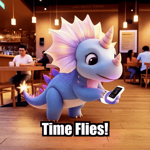 Time Flies Technology GIF by Divineasaur