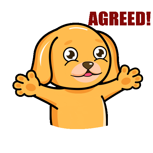 Dog Yes Sticker by JPedicini