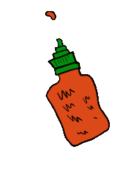 Hot Sauce Heat Sticker by McHone Cartoons