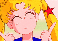 happy sailor moon GIF