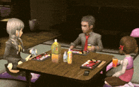 Yu Narukami Drinking GIF