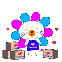 Happy Happiness Sticker by Lazada