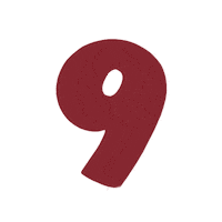 Numbers Maroon Sticker by Small Girls PR