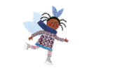 Ice Skating Sticker by Flying Eye Books