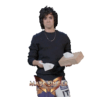 Sad Javier Ambrossi Sticker by Mask Singer A3
