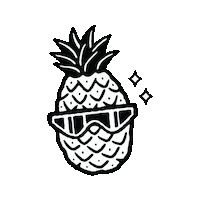 moverandshakerco glasses pineapple shaker mover Sticker