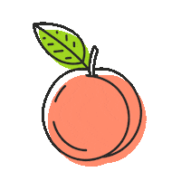 Peach Sticker by Sunbelt Bakery